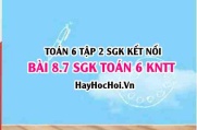 Bài 8.7 SGK Toán 6 tập 2 Kết nối tri thức